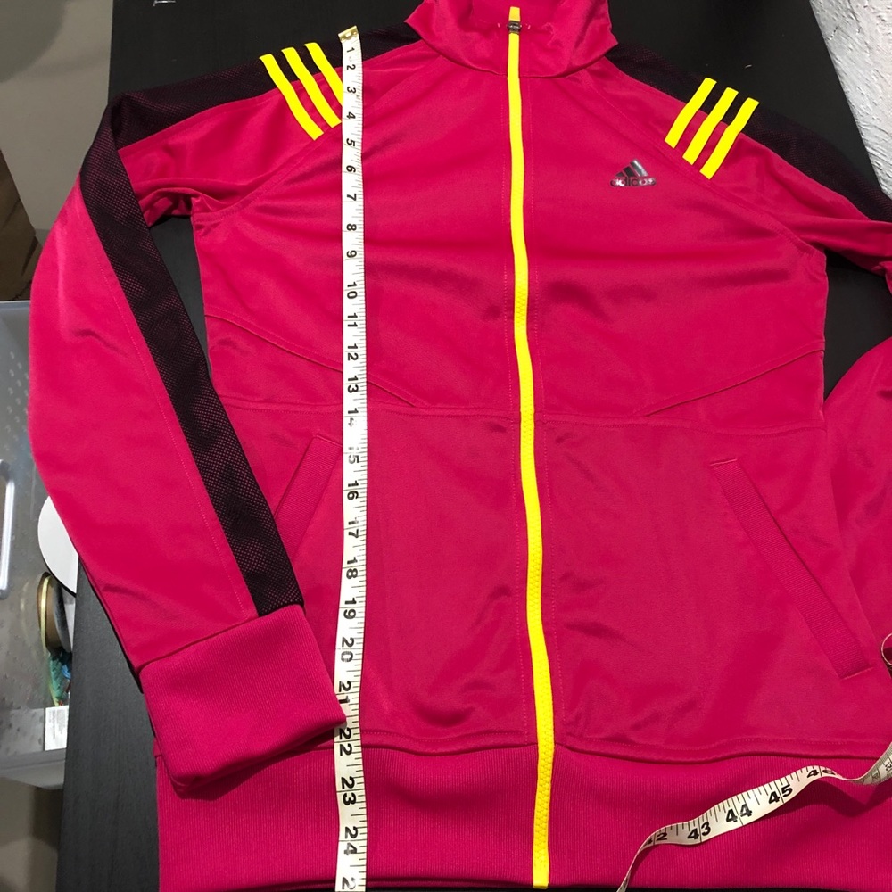 Pink Adidas Zip Front Track Jacket Small - Picture 8 of 8